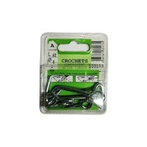 Crochets contrevent acier zingué L.60 ø4mm - Les 2 pièces