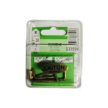 Gonds à vis laiton L.30 ø3mm - Les 5 pièces
