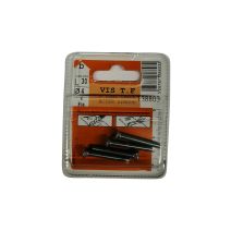 Vis tête fraisée 6 pans creux acier zingué L.30 ø4mm - Les 4 pièces