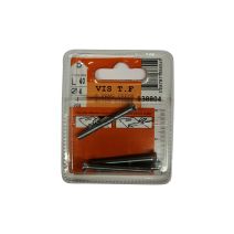 Vis tête fraisée 6 pans creux acier zingué L.40 ø4mm - Les 4 pièces