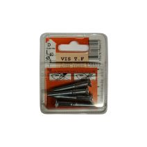 Vis tête fraisée 6 pans creux acier zingué L.40 ø5mm - Les 4 pièces