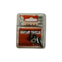 Vis tête fraisée 6 pans creux acier zingué L.20 ø6mm - Les 4 pièces
