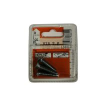 Vis tête fraisée 6 pans creux acier zingué L.30 ø6mm - Les 3 pièces