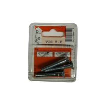 Vis tête fraisée 6 pans creux acier zingué L.40 ø6mm - Les 3 pièces