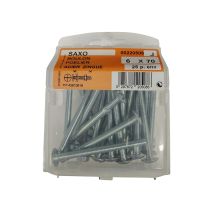 Boulons poêlier acier zingué 6x70mm - Les 25 pièces