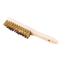 Brosse à manche 28cm fil rond laitonné souple L'OUTIL PARFAIT