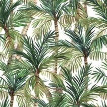 Papier peint intissé Eden palmier vert 0,53x10,05m