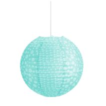 Boule papier adele turquoise d35