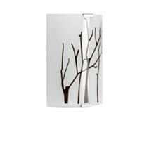 Applique albane blanc/marron l18 h24