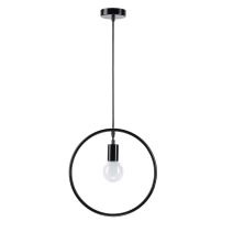 Suspension Silouett 34x34x4cm 60W Noir - MATHIAS 