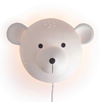 Applique Milow 19 x 25 cm E14 25W céramique blanc - MATHIAS