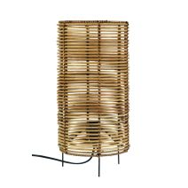 Lampe à poser téri h.37 cm fer/rotin