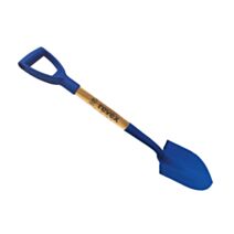 Mini pelle manche bois poignée plastique bleu - REVEX