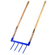 Fourche aératrice emmanchée 4 dents courbées