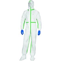 Combinaison jetable avec cagoule deltatek 5000 blanc
