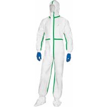 Combinaison jetable avec cagoule deltatek 5000 blanc xxl