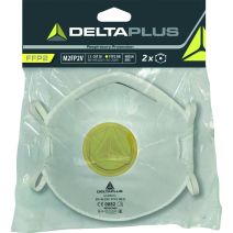 Lot de 2 demi-masques ffp2 à valve blanc