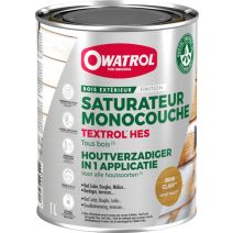 Saturateur monocouche tous bois Textrol HES bois clair 1L - OWATROL