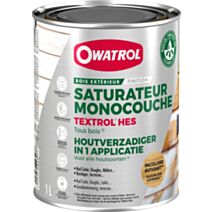 Saturateur monocouche tous bois Textrol HES incolore 1L - OWATROL