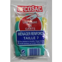 Paire de gants ménagers renforcés T7 Usage intentif