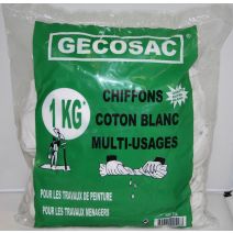 Chiffons coton blanc multi usage