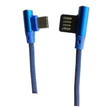 Cordon Type C bleu coudé 1m - FPE