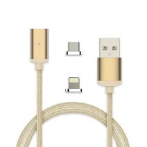Cordon micro usb + lightning