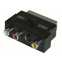Adaptateur audio vidéo péritel mâle SVHS et 3 RCA - FPE