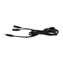 Cordon audio jack 3,5mm mâle/2 jack femelle 3,5mm - 1,8m - FPE