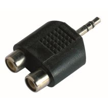 Adaptateur audio jack 3,5mm mâle / 2 RCA femelle - FPE