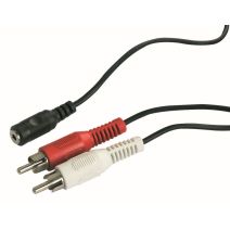 Cordon jack 3,5mm femelle stéréo