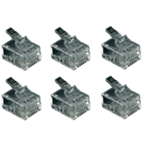6 fiches RJ11 mâles - FPE