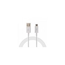Cordon micro usb blanc 1m