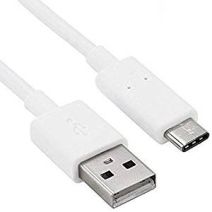 Cordon type c blanc 1m