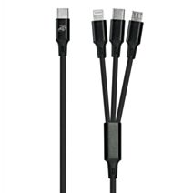 Cordon tressé 3 en 1 USB-C 1m - FPE