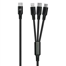 Cordon 3 en 1 USB-C 2,5m tressé - FPE