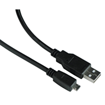 Cordon USB micro USB mâle / USB A mâle - 1,8m - FPE