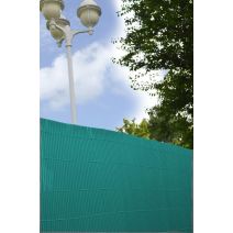 Canisse double face Lame PVC 10mm 1,5x3m Vert - IDEAL GARDEN