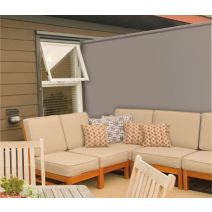 Brise vue 200g 95% 1 x 3 m taupe  - IDEAL GARDEN