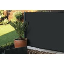 Brise vue en toile Occultant 95% 1,5x3m gris acier - IDEAL GARDEN
