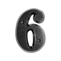 Chiffre zamak noir 6 - NOVAP