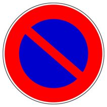 Disque diamètre 300 mm rigide "défense de stationner" - NOVAP