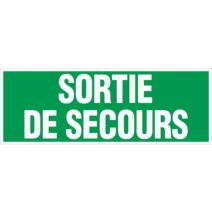 Panneau 330x120 mm rigide sortie de secours