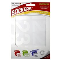 Pochette NOVADHESIF chiffres 60 mm blanc