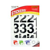 pochette novadhesif chiffres 60 mm noir - NOVAP