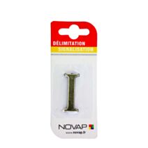 lettre autocollante en relief hauteur 40 mm coloris or i - NOVAP