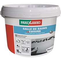 Colle carrelage en pâte salle de bain & cuisine 15 kg - PAREXLANKO