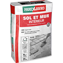Colle carrelage sol et mur intérieur blanc 25 kg - PAREXLANKO