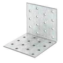 Équerre multi-trous 80x80x2,5mm Ø5mm 28 trous - ALBERTS