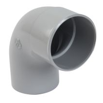 Coude pvc mf gris 87°30 pour gouttière ø 80 mm